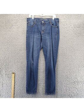 Old Navy Jeans Womens 14 Blue Mid-Rise Rockstar Stretch Slimming Fit *Read*